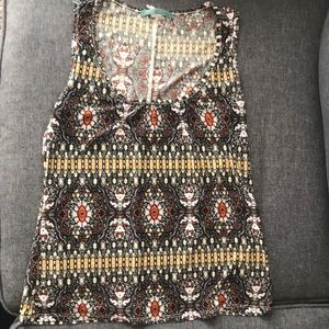 Women’s Patterned Sleeveless Top Size Small